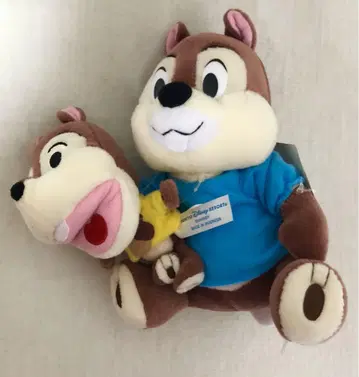 칩 우퍼두퍼 봉제 인형 도쿄 디즈니 리조트 택 포함