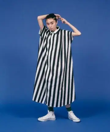manana suerte STRIPE 셔츠 원피스