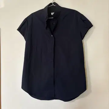 cccmalie 캡 슬리브 블라우스 네이비
