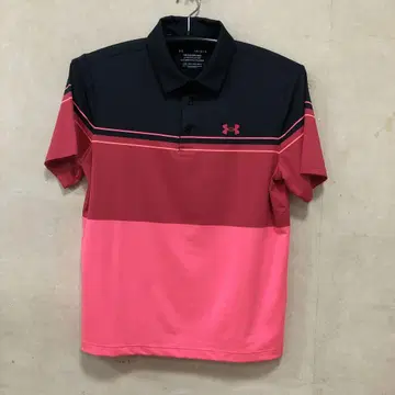 Under Armour Playoff 폴로 LG 사이즈 블랙/핑크