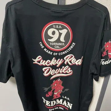 TEDMAN Lucky Red Devils 티셔츠 블랙