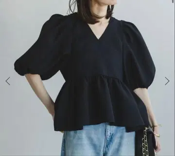Noble 시어 노이즈 자카드 블라우스