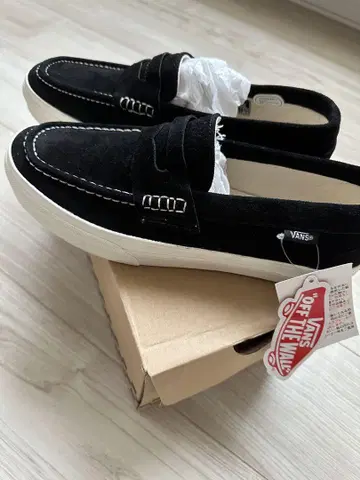 VANS 블랙 스웨이드 슬립온