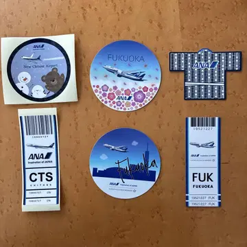 ANA 공항 스티커 신치토세 공항 후쿠오카 공항