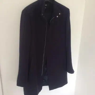 H&M 체스터 코트 라이더 스타일 네이비 L 에이치앤엠
