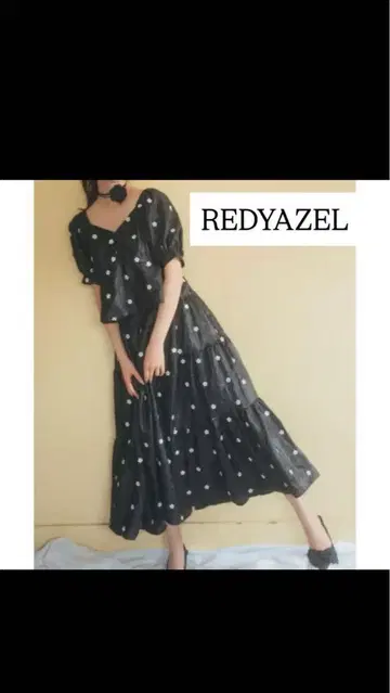 REDYAZEL 플라워 자수 스커트