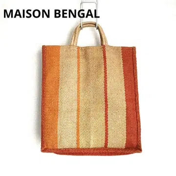 MAISON BENGAL 주트 토트백 A4 사이즈 대응