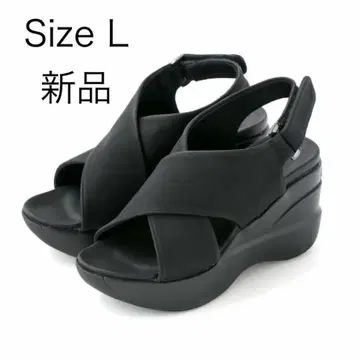 <>Amepla 크로스 스트랩 샌들 블랙