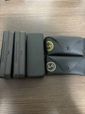 Ray-Ban 안경 케이스 2개 세트 + Zoff 케이스