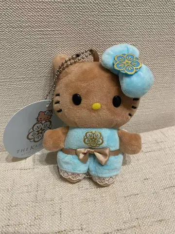 새상품 헬로키티 일광화상 카할라 호텔 블루 드레스 키링