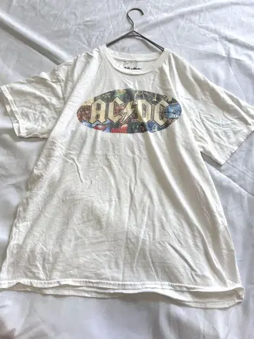 AC/DC 밴드 티셔츠 구제 의류 밴드 티셔츠