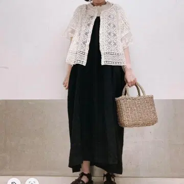 사만사 모스모스 레이스 판초 블라우스 오프