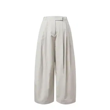 아모멘토 쓰리턱 밴딩 팬츠, 그레이
