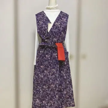 순수 실크 코몬 다도 연습복 에이프런