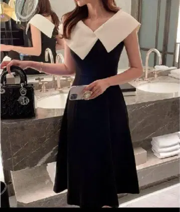빅 칼라 레이디 라이크 드레스