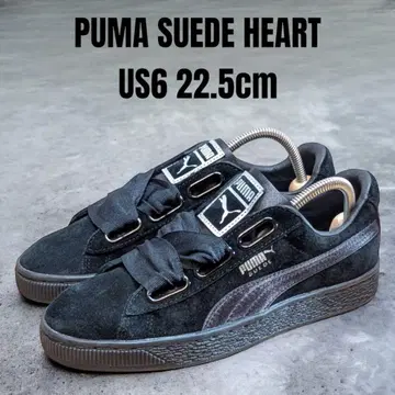 새상품급 PUMA SUEDE 푸마 스웨이드 하트 22.5cm 블랙