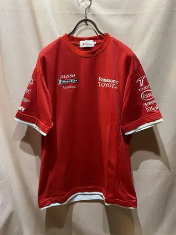 파나소닉 도요타 레이싱 티셔츠 도요타 F1 레드