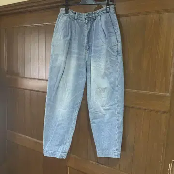 두르카마라 데님 오버 턱 팬츠