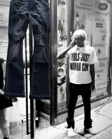 플레어 팬츠 W30 guapi valabasas truereligion