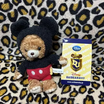 유니 베어 시티 미키 봉제 인형 키체인 스트랩