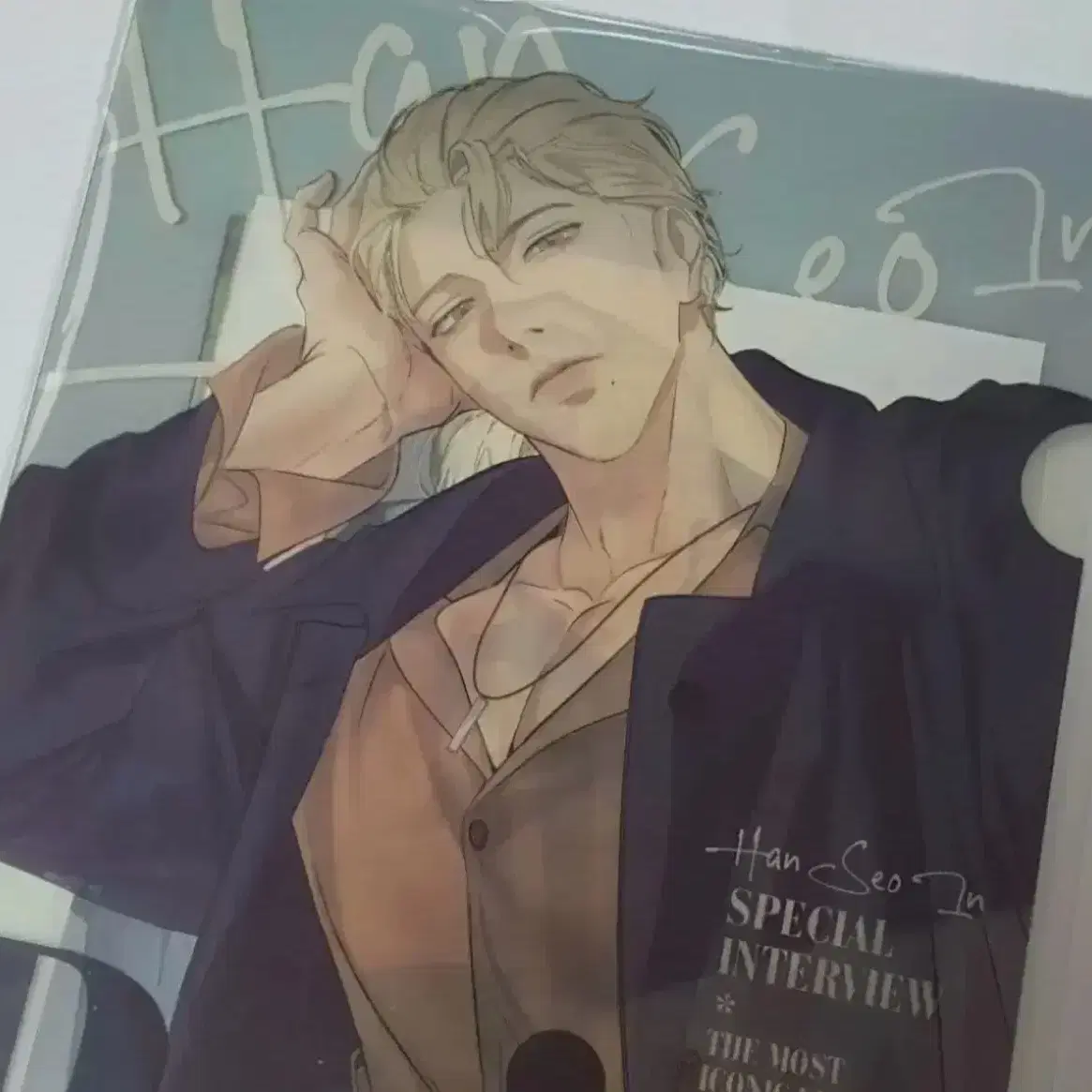 レジン lezhin 朝になりました ポップアップ 特典 Backlight Lezhin AR photocard backlight Han Seoin pop up on Bunjang