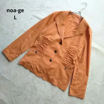 noa-ge 노아제 린넨 23% 테일러드 자켓 오렌지 L 개성