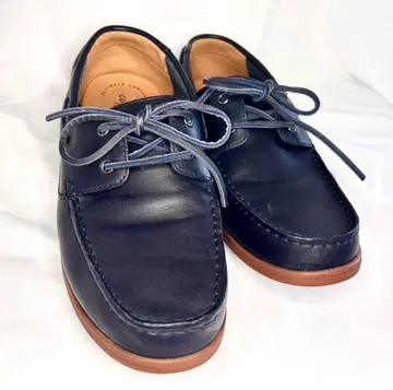 Clarks 클락스 가죽 로퍼 네이비 26cm