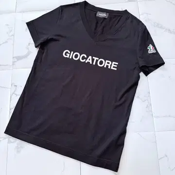 조카토레 GIOCATORE 로고 와펜 반팔 티셔츠 블랙 46