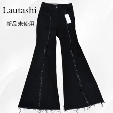 새상품 33,000엔 Lautashi 플레어 팬츠 데님 청바지 Y2K 턱