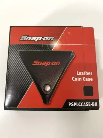 Snap-on 스냅온 가죽 코인 케이스