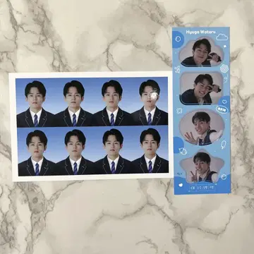 호리아쿠 코리아 히나타 와타루 증명 사진 4컷