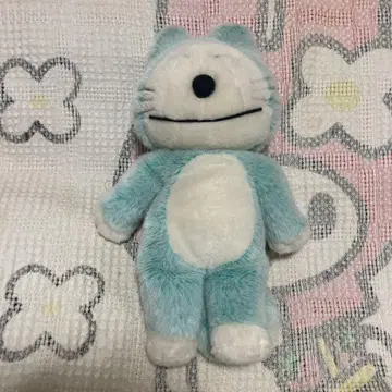 세키구치 11마리의 고양이 봉제 인형 중고품 그린 털이 긴 타입