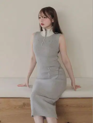 andmary Leila knit long dress 앤드 마리
