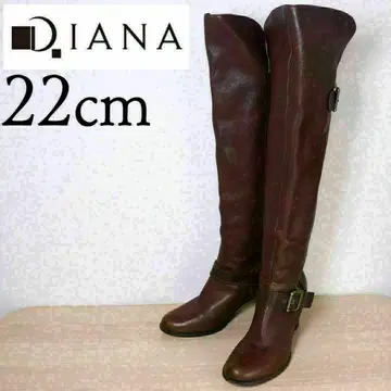 DIANA 다이애나 22 니하이 부츠 벨트 2way 브라운