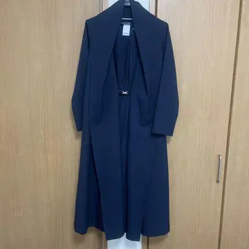 JENNE 네이비 롱 코트