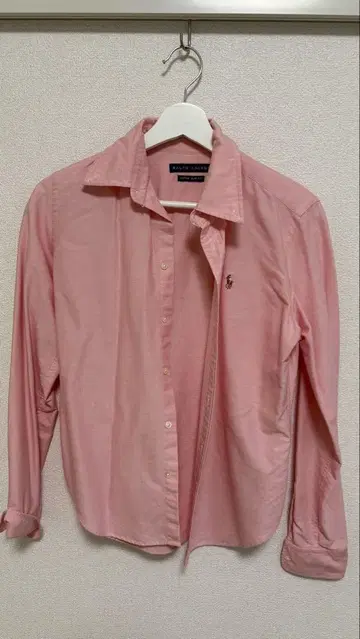 Ralph Lauren 핑크 피케 셔츠 긴팔