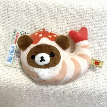 산엑스 차이 로이코구마 중화 에비치리 매달린 봉제 인형 키링