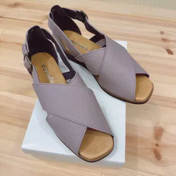 새상품 Figrino 피그리노 컴포트 샌들 연보라색 23.0cm