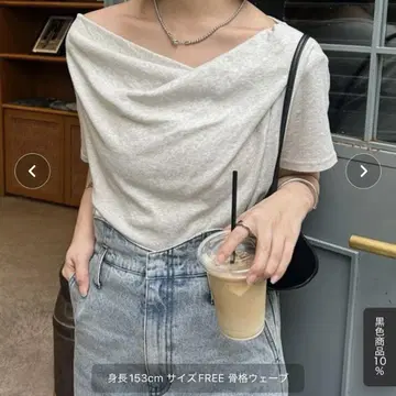 mystic 오프숄더 티셔츠 사이즈 F