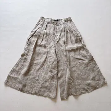 헤븐리 헤링본 가우초 팬츠 와이드 턱 베이지