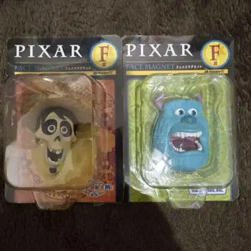 PIXAR 페이스 마그넷 샐리 헥터 Happy 복권 제일복권 F상
