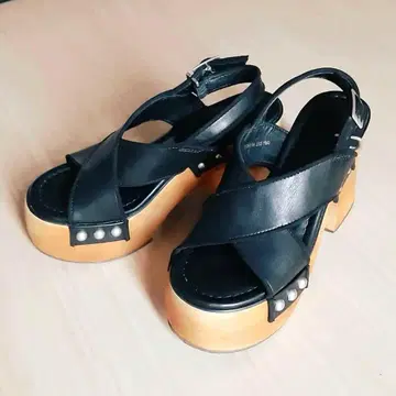 moussy 마우지 샌들 우드 밑창