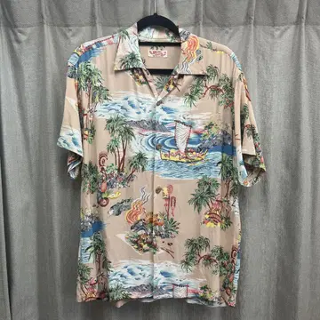 sunsurf 알로하 셔츠 베이지 S 사이즈