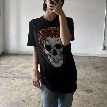 멕시코산 할리데이비슨 스컬 티셔츠