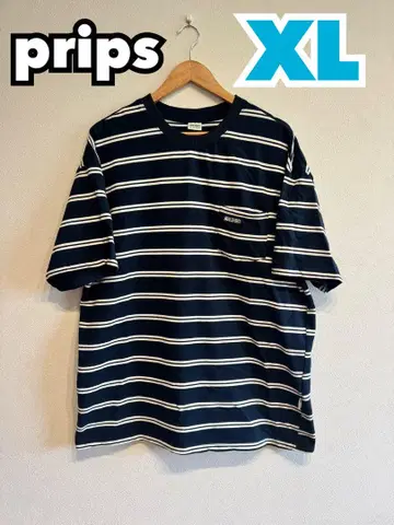 prips 보더 티셔츠 XL 빅 사이즈 오버 사이즈