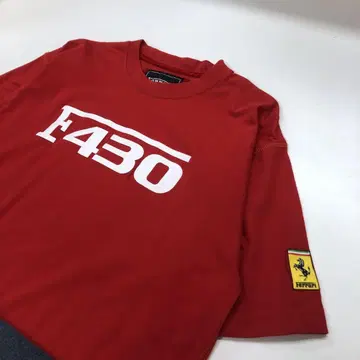 페라리 F430 슈퍼카 반팔 티셔츠 빨간색 남성용 M