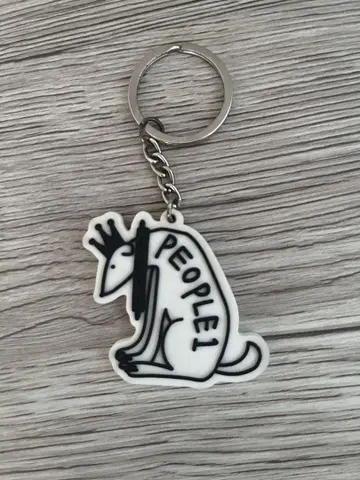 PEOPLE1 로고 키링