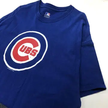MLB 시카고 컵스 베이스볼 티셔츠 블루 남성용 XL