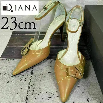 DIANA 다이애나 23 리본 스트랩 샌들 펌프스 브라운