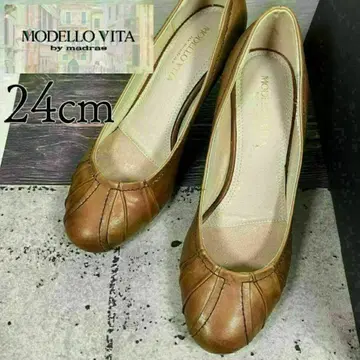MODELLOVITA 모데로비타 24 라운드토 브라운 펌프스